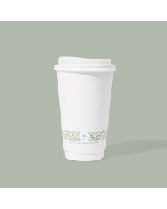 16oz Double Wall Hot Cup, Compostable, 500/cs