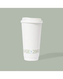 20oz Double Wall Hot Cup, Compostable, 500/cs
