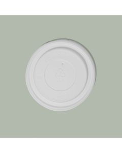 8oz Food Container Lid, Compostable, CPLA, 1000/cs
