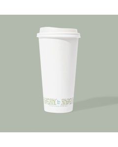 20oz Single Wall Hot Cup, Compostable
