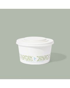 12oz-32oz Compostable Food Container Lid, CPLA, 1000/cs