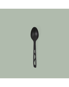 Spoon, Medium Weight Black - Bulk CPLA Compostable Cutlery 1000/case